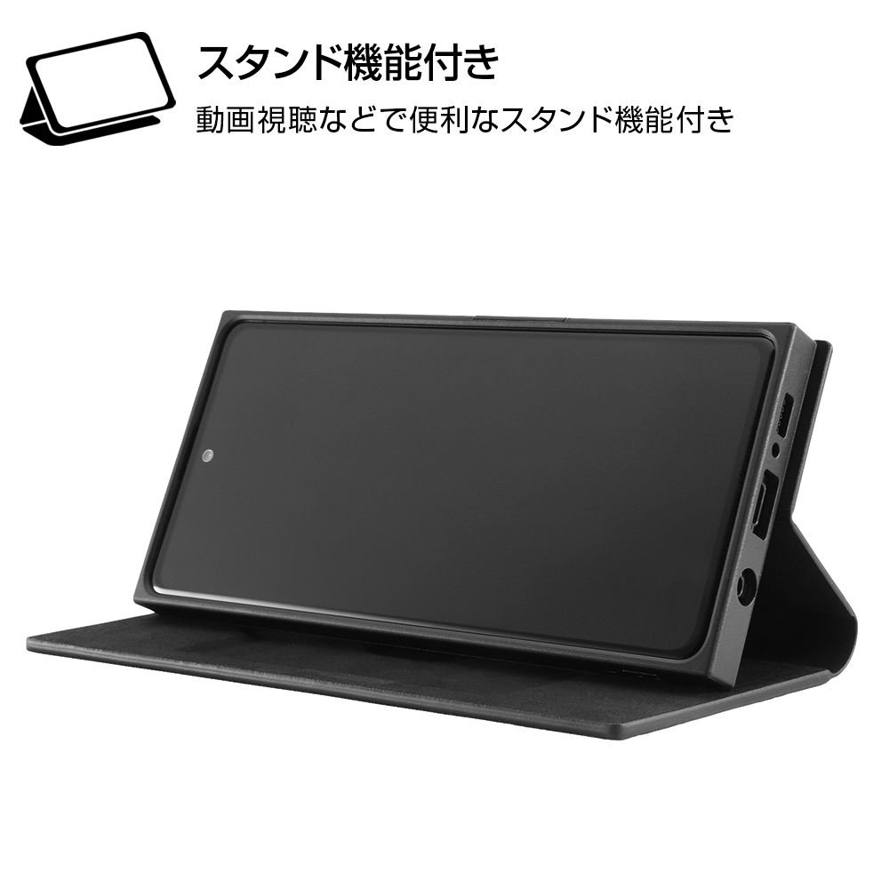 Galaxy A51 5G 『ディズニーキャラクター』／耐衝撃 手帳型レザーケース サイドマグネット／『ミニーマウス』