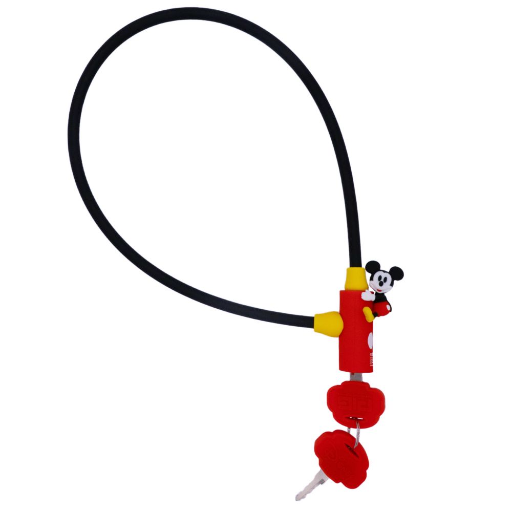 ミッキー　サイクルワイヤーロック　60cm　DWL600-001