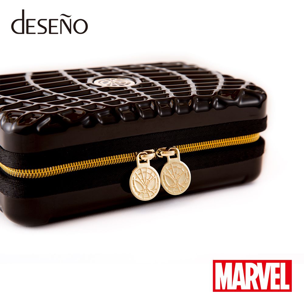【deseno】マーベル　スパイダーマン　クラッチバッグ　黒