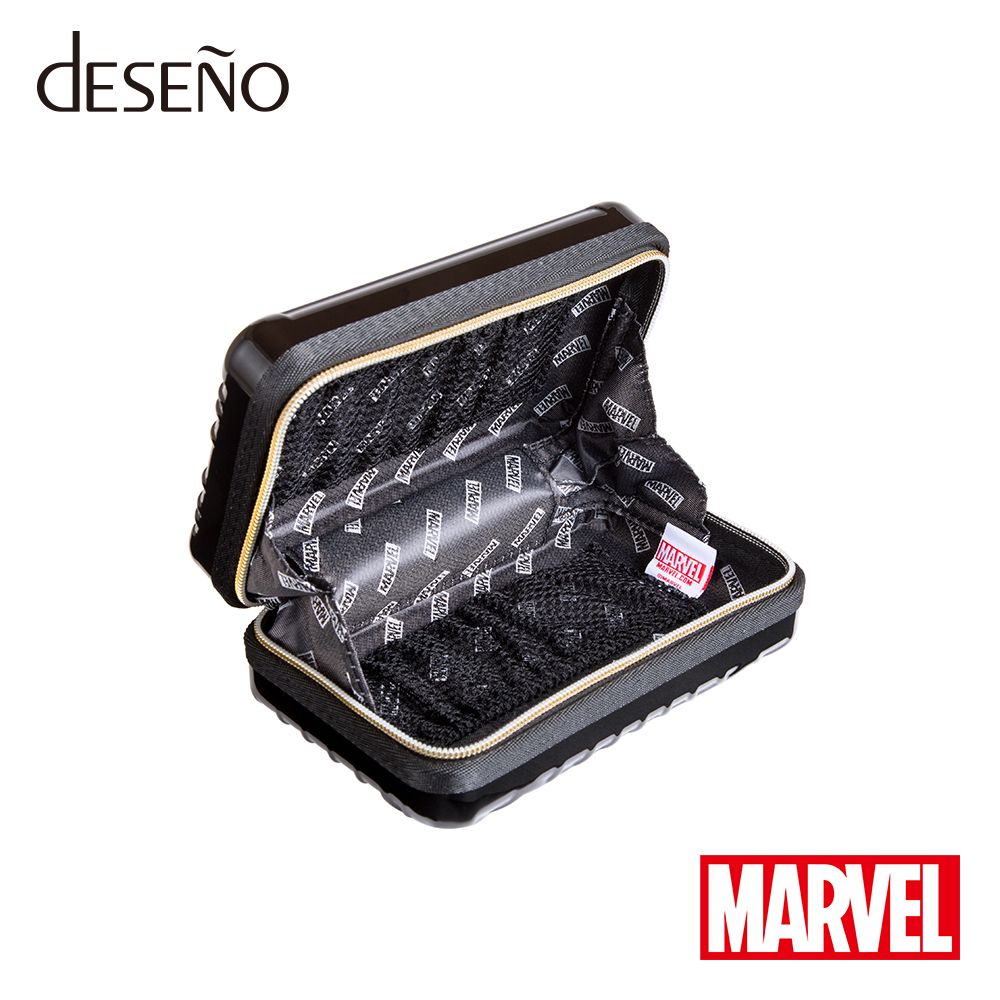 【deseno】マーベル　スパイダーマン　クラッチバッグ　黒