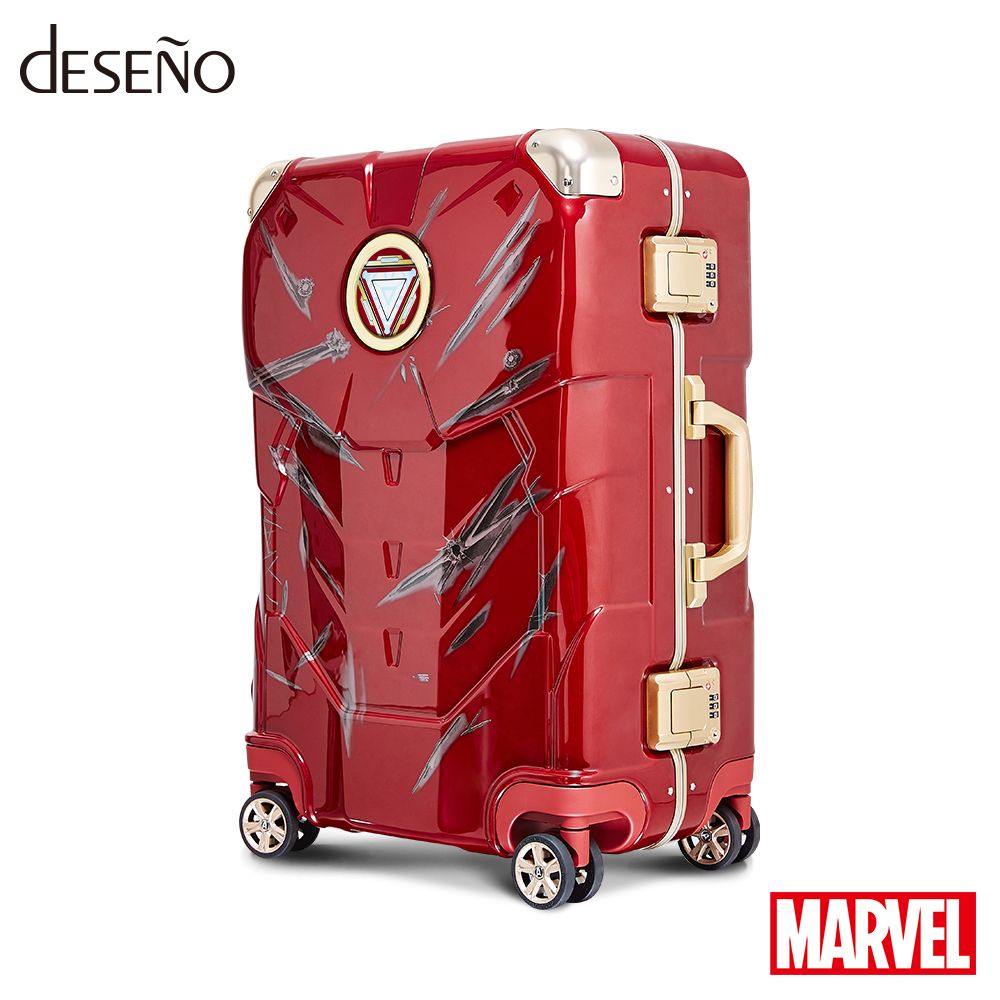 マーベル【MARVEL】 アイアンマン【IRONMAN】 DESENO ボディ型 スーツケース アルミフレーム Mサイズ Ver.II（戦闘バージョン）