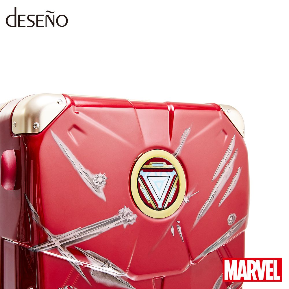 マーベル【MARVEL】 アイアンマン【IRONMAN】 DESENO ボディ型 スーツケース アルミフレーム Mサイズ Ver.II（戦闘バージョン）
