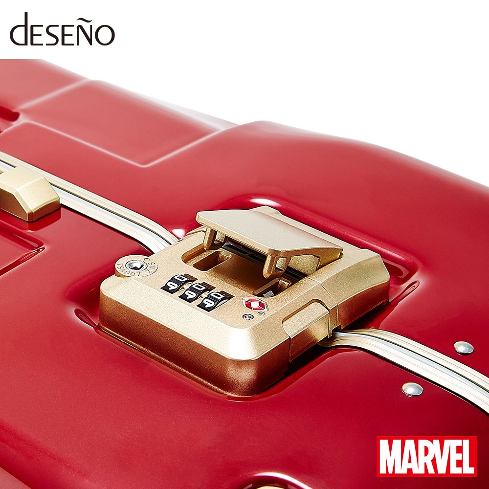 マーベル【MARVEL】 アイアンマン【IRONMAN】 DESENO ボディ型 スーツケース アルミフレーム Mサイズ Ver.II（戦闘バージョン）