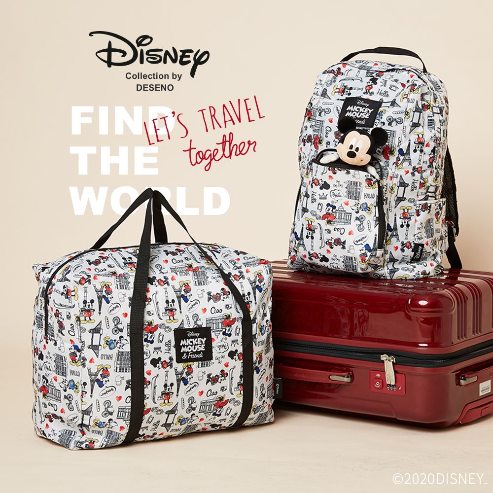 公式 ショップディズニー Deseno Disney ミッキーマウス 折りたたみバックパック