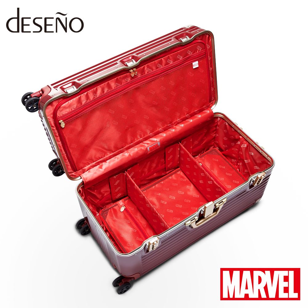 公式 ショップディズニー Deseno マーベル アイアンマン トランク型スーツケース アルミフレームタイプ