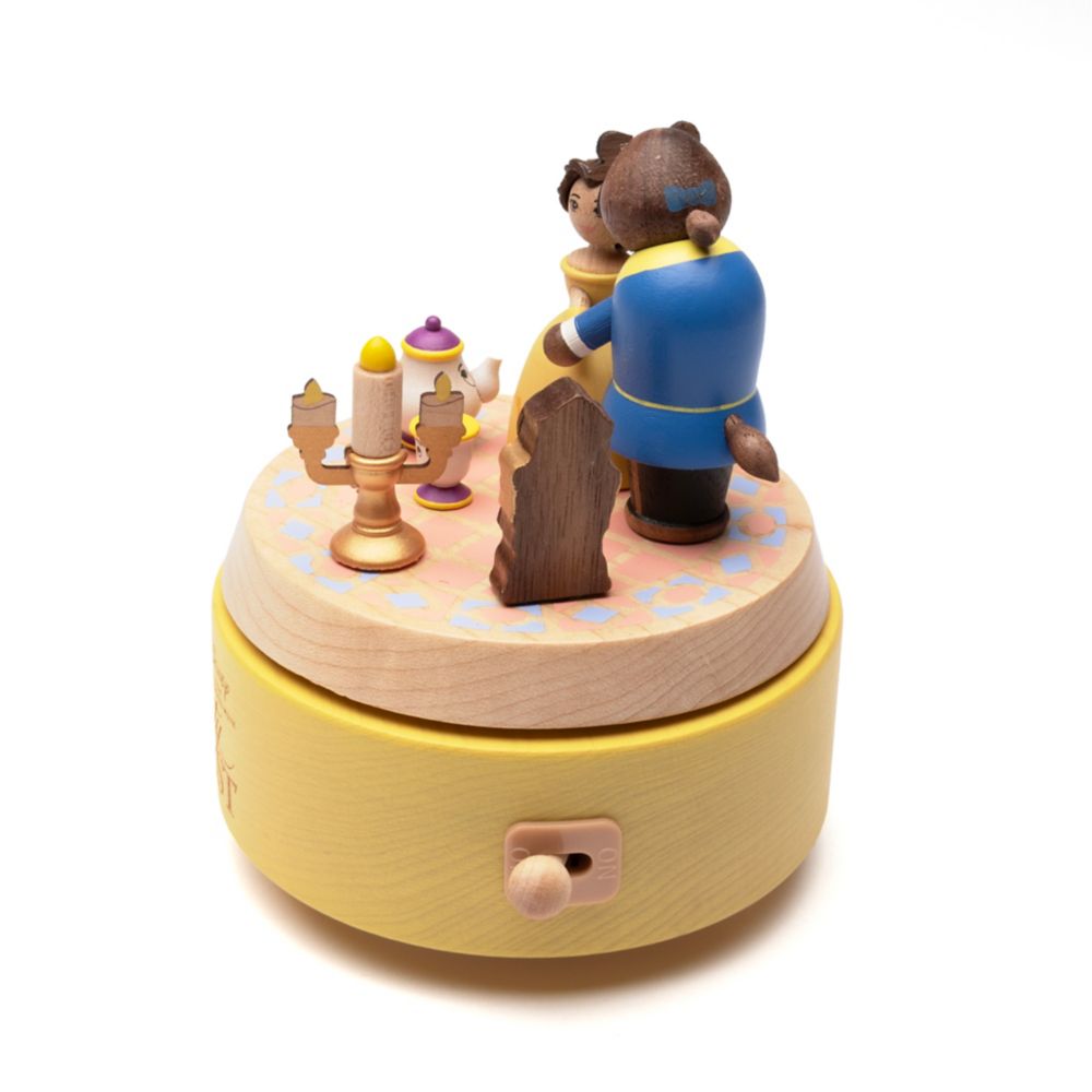 ディズニー 木製からくりオルゴール　美女と野獣オルゴール