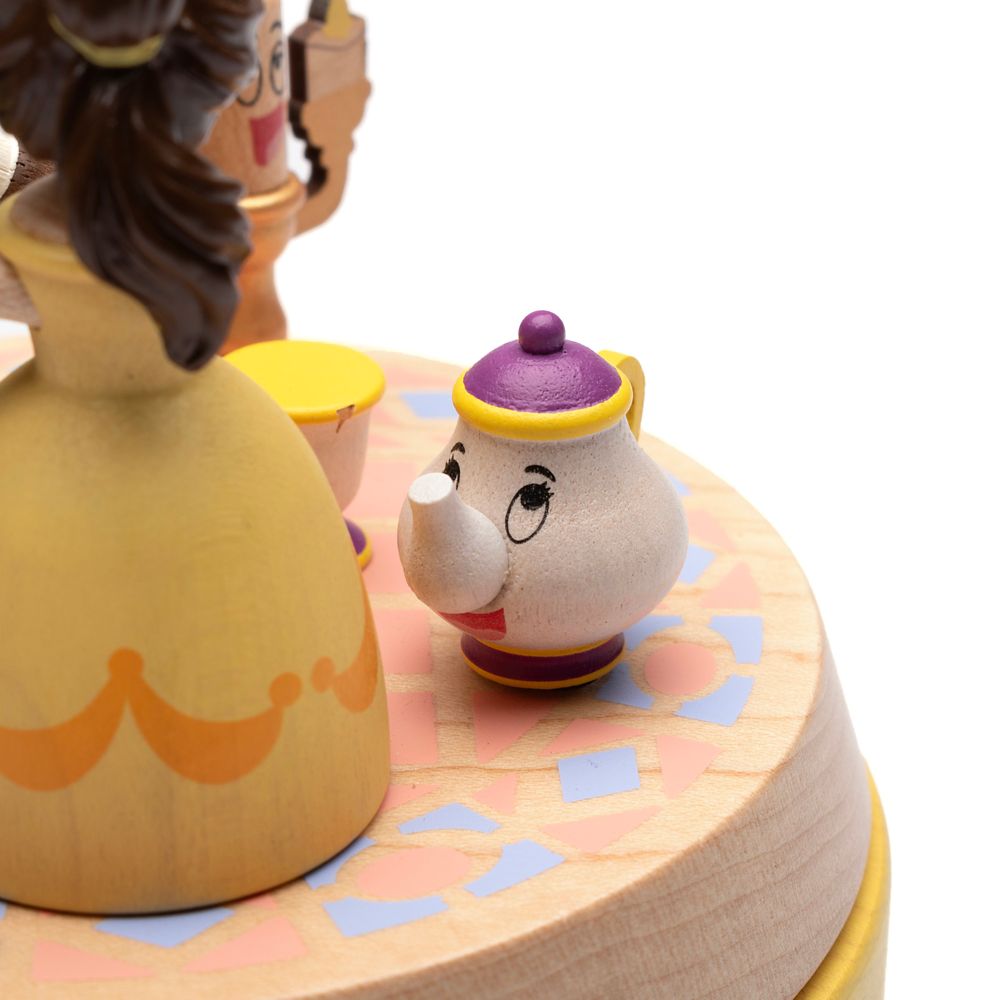 ディズニー 木製からくりオルゴール　美女と野獣オルゴール