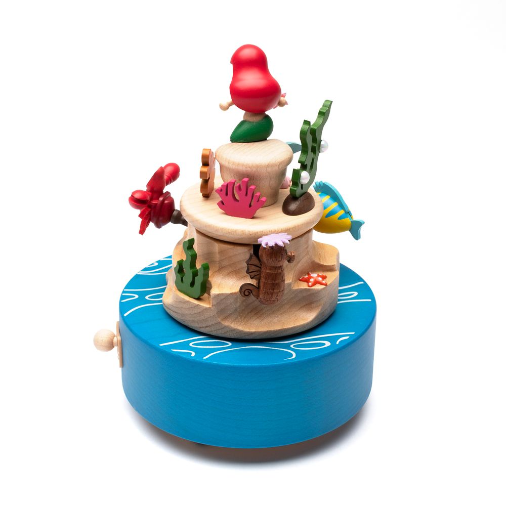 ディズニー 木製からくりオルゴール　リトルマーメイドオルゴール