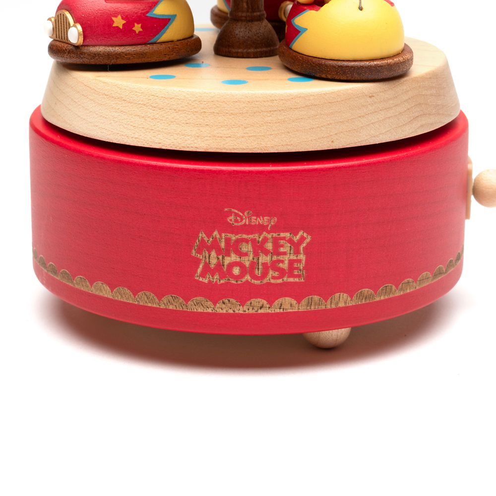 ディズニー 木製からくりオルゴール　ミッキーオルゴール遊園地