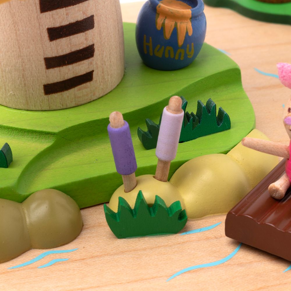 ディズニー 木製からくりオルゴール　Winnie The Pooh/ラウンドオルゴール