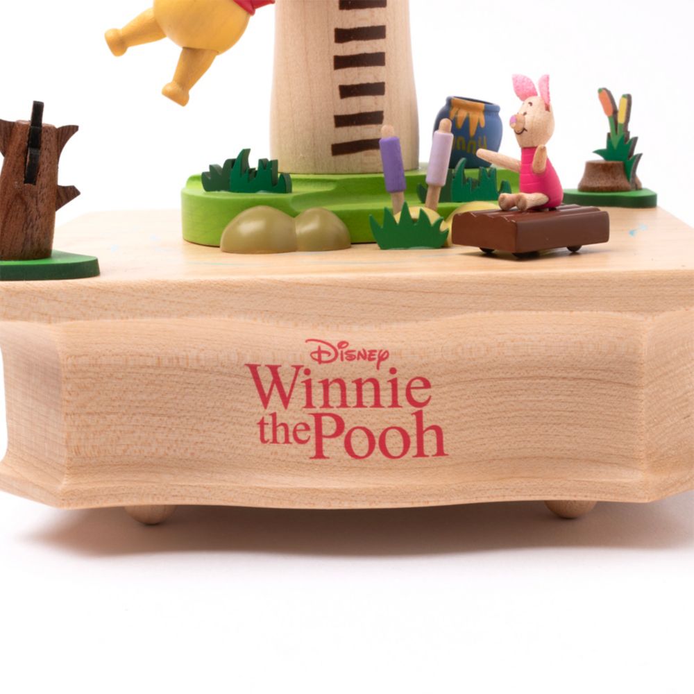 ディズニー 木製からくりオルゴール　Winnie The Pooh/ラウンドオルゴール