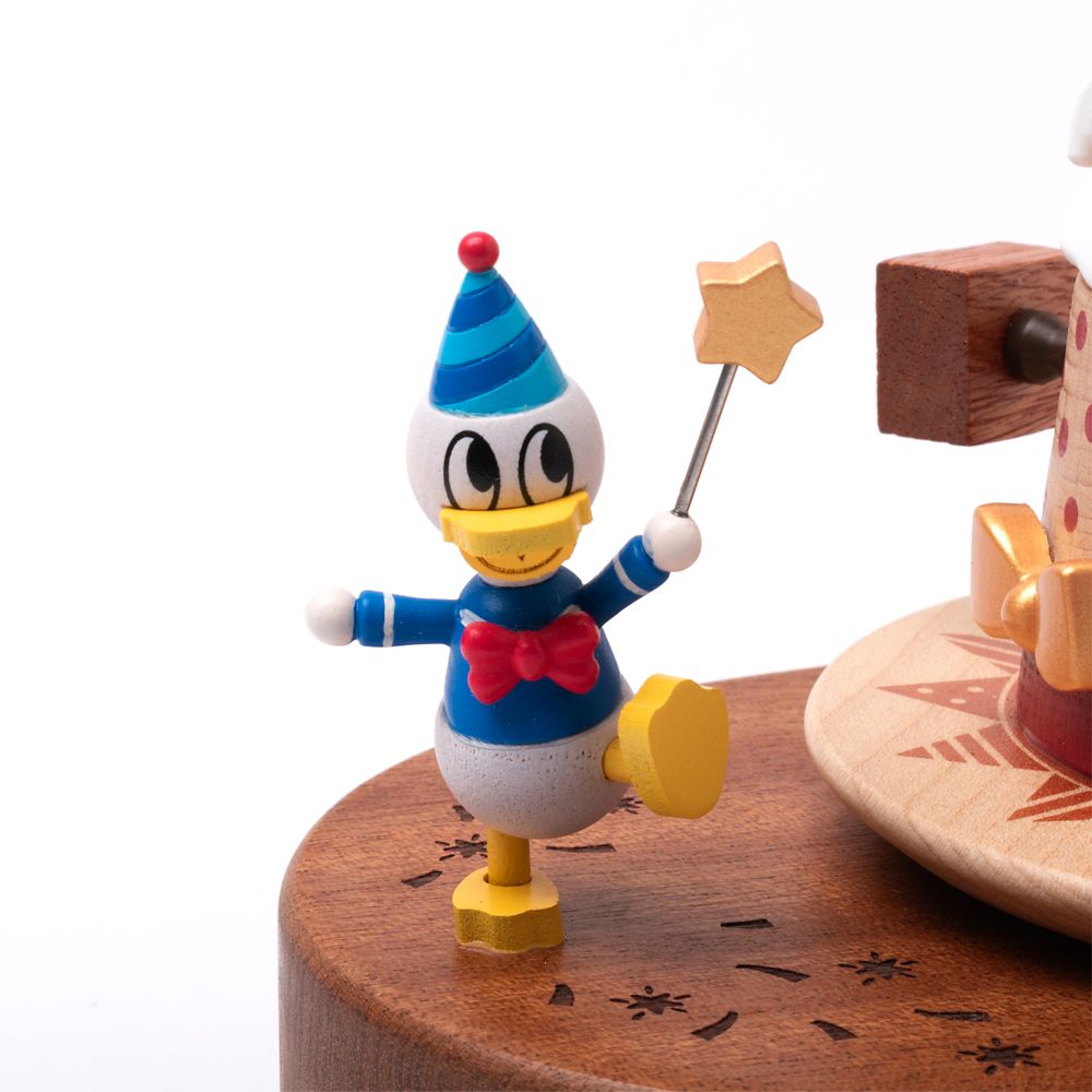 ディズニー 木製からくりオルゴール　Mickey & Friends/バースデーケーキオルゴール
