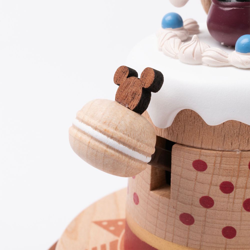 ディズニー 木製からくりオルゴール　Mickey & Friends/バースデーケーキオルゴール
