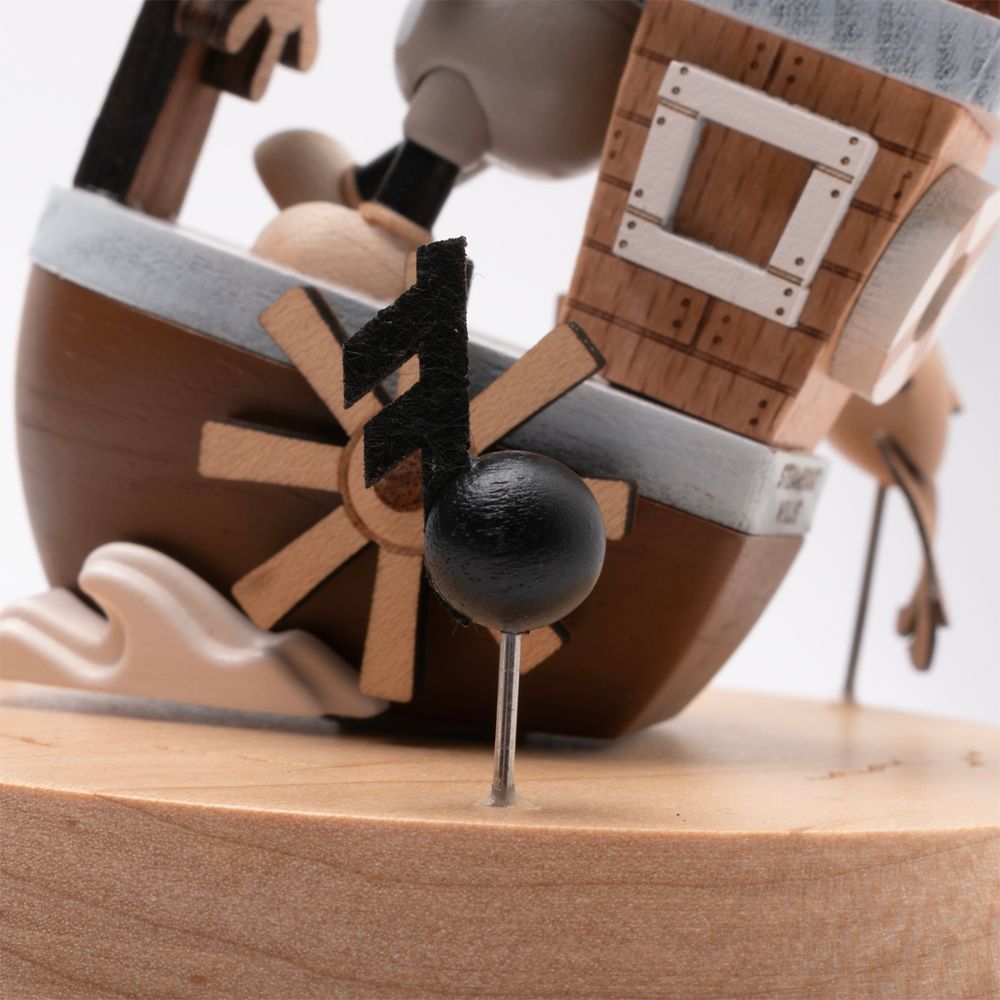 ディズニー 木製からくりオルゴール　Mickey Mouse/蒸気船ウィリー