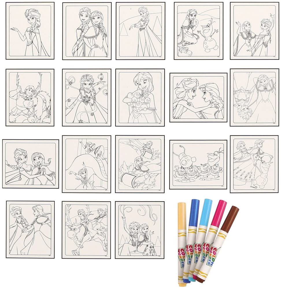 ＮＥＷうきうきぬりえカラーワンダー　ＤＣ　アナと雪の女王　Ｂ柄