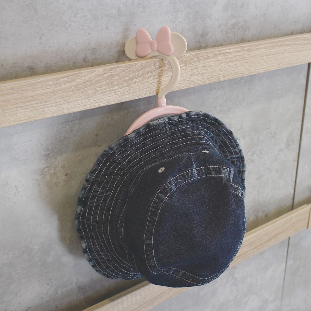 ミニーマウス　帽子ハンガー　ピンクベージュ
