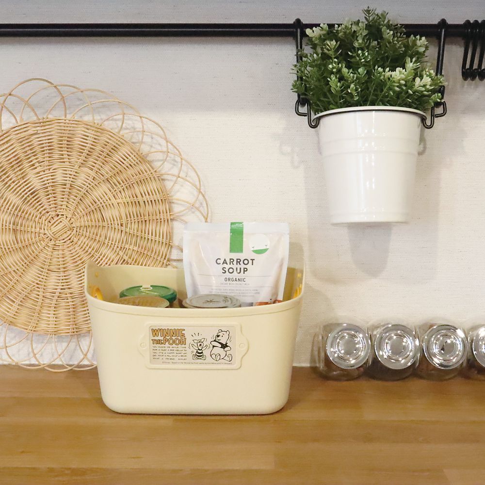 くまのプーさん　ミニやわらかバケツＳＱ５AD　ベージュ