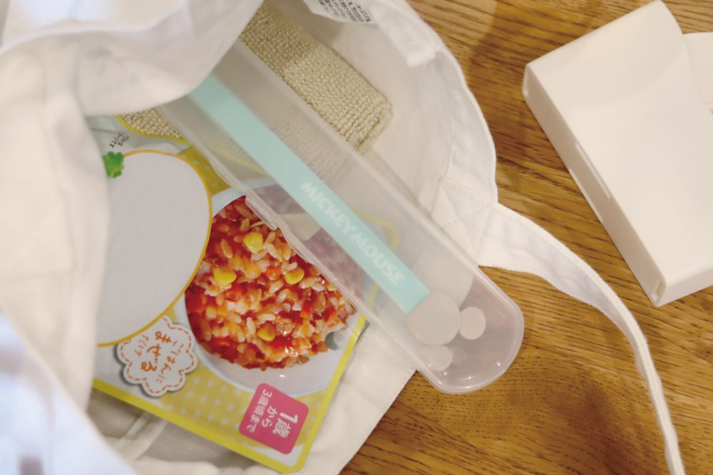 ミッキーマウス　離乳食ロングスプーン（PG）