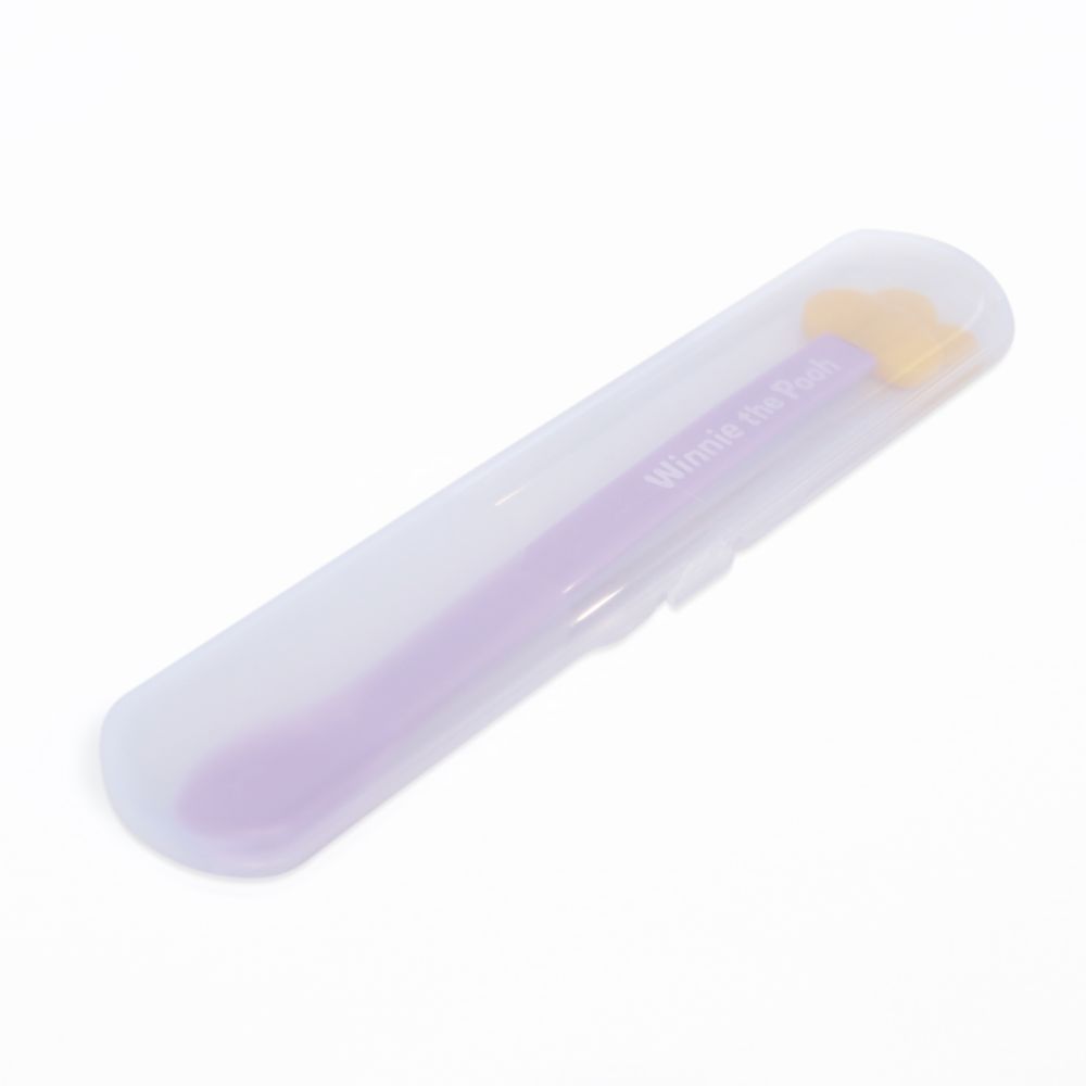 くまのプーさん　離乳食ロングスプーン（パープル）