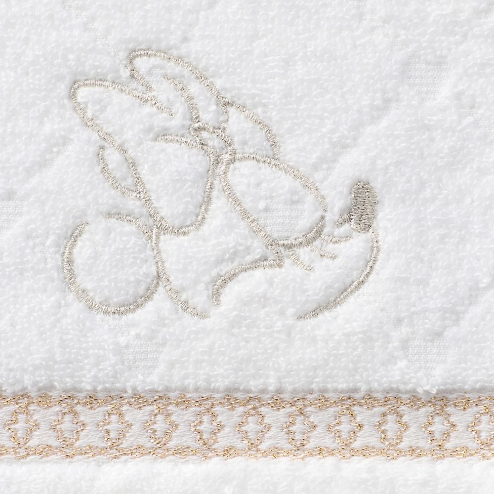 ミッキーマウス&ミニーマウス タオルギフト ゲストタオル ２枚セット プレシャスハート ホワイト