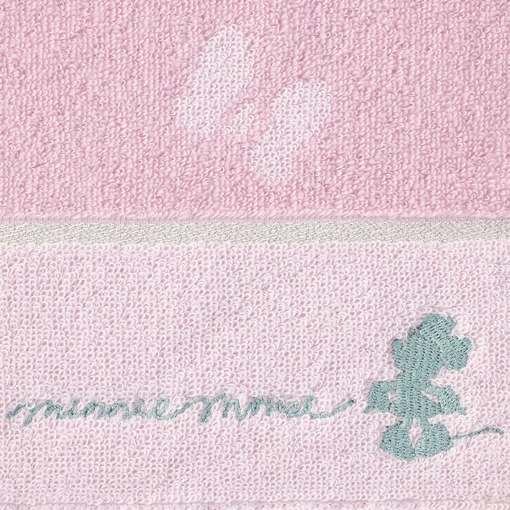 ミニー バスタオル シルエット ピンク