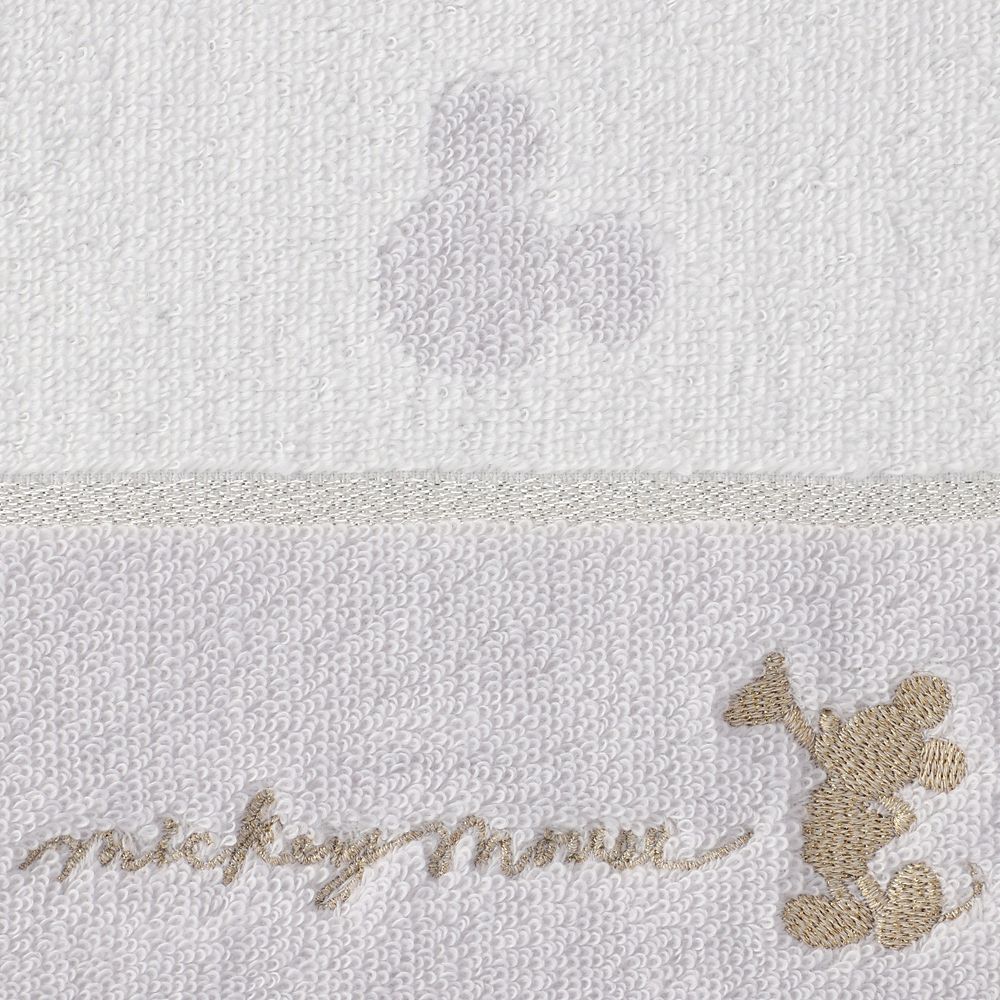 ミッキー フェイスタオル シルエット ホワイト