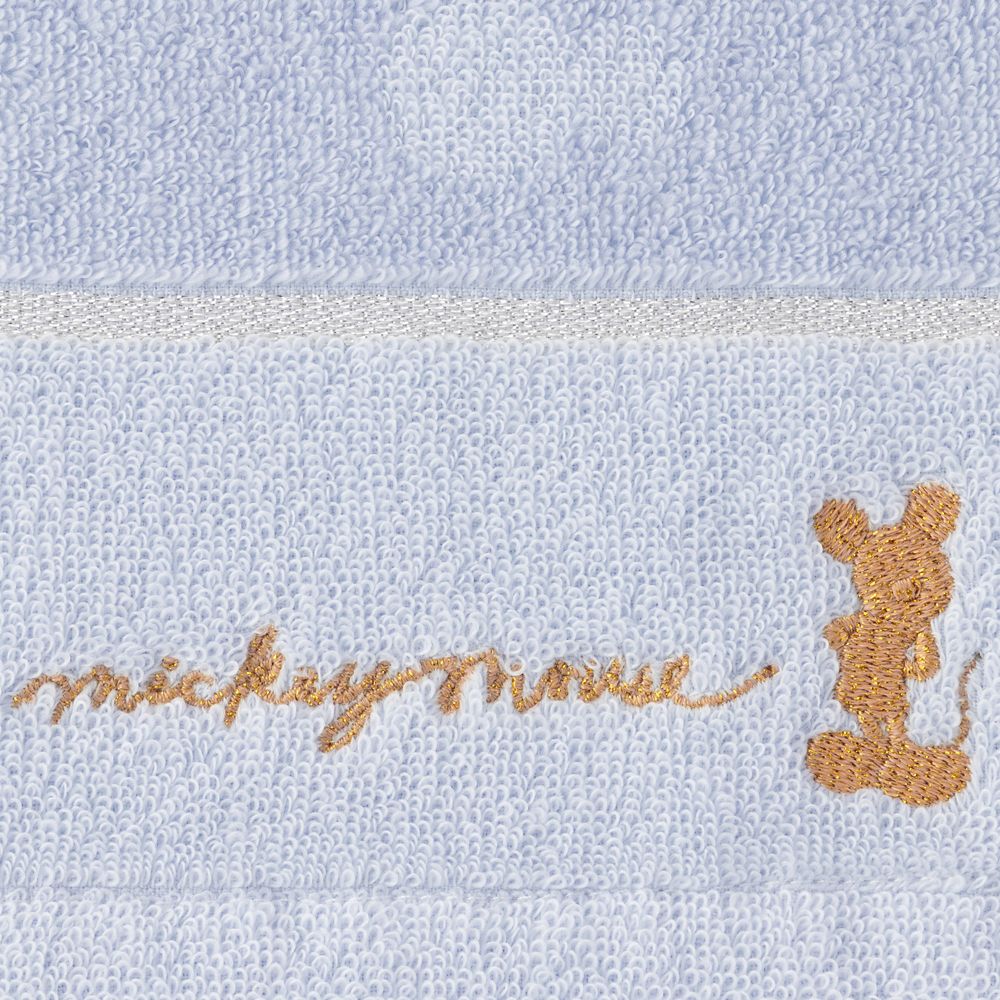 ミッキー ゲストタオル シルエット ブルー