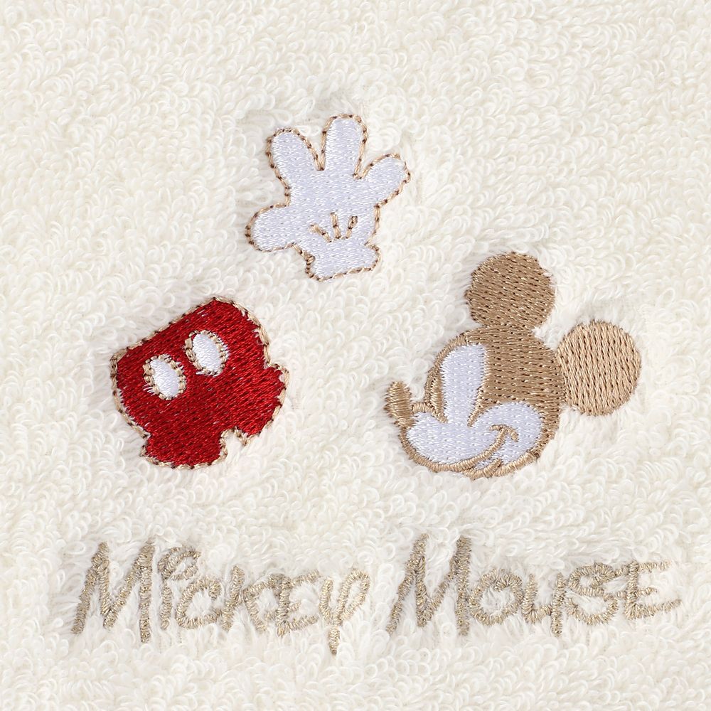 ミッキー バスタオル モノクローム ホワイト