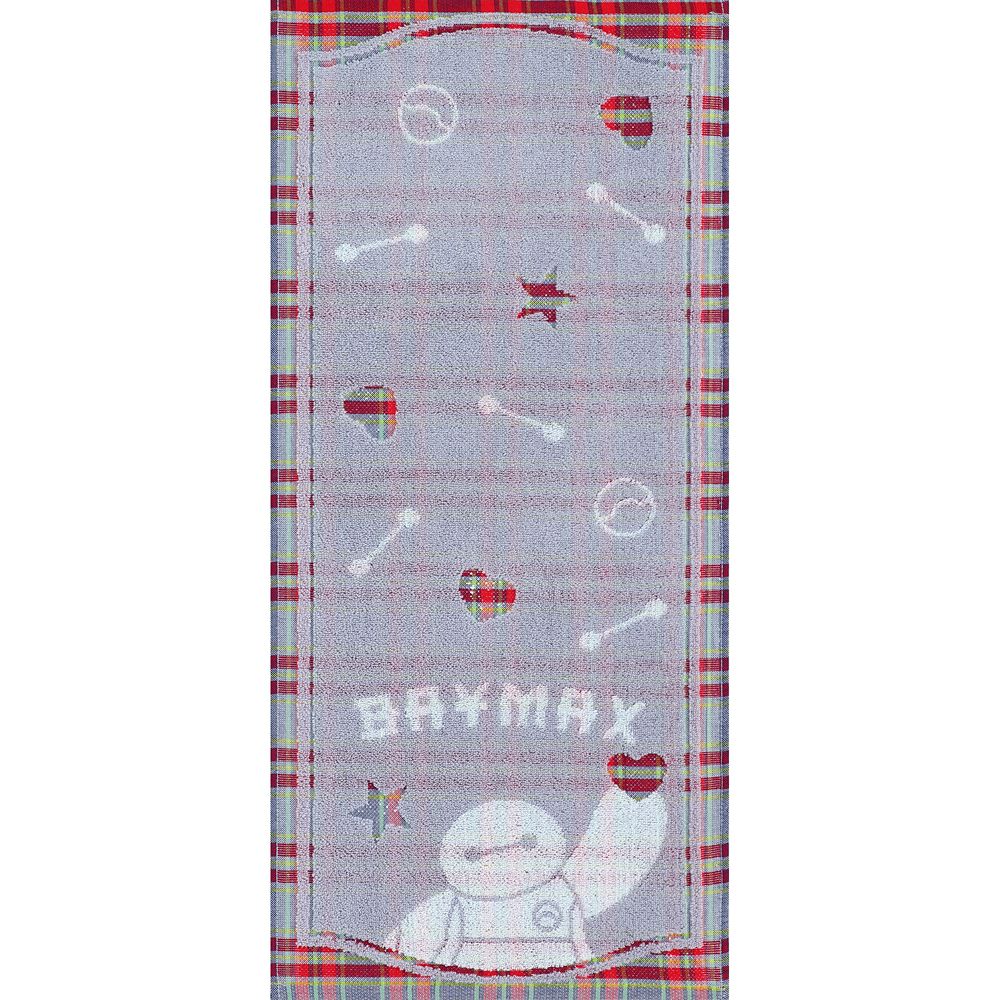 ベイマックス フェイスタオル パズルチェック グレー