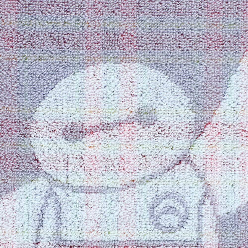 ベイマックス フェイスタオル パズルチェック グレー