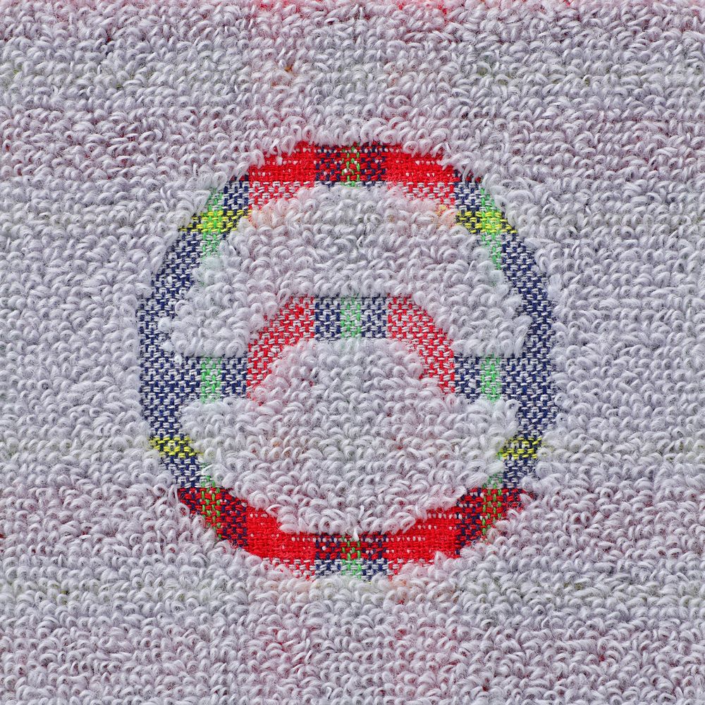 ベイマックス ゲストタオル パズルチェック グレー