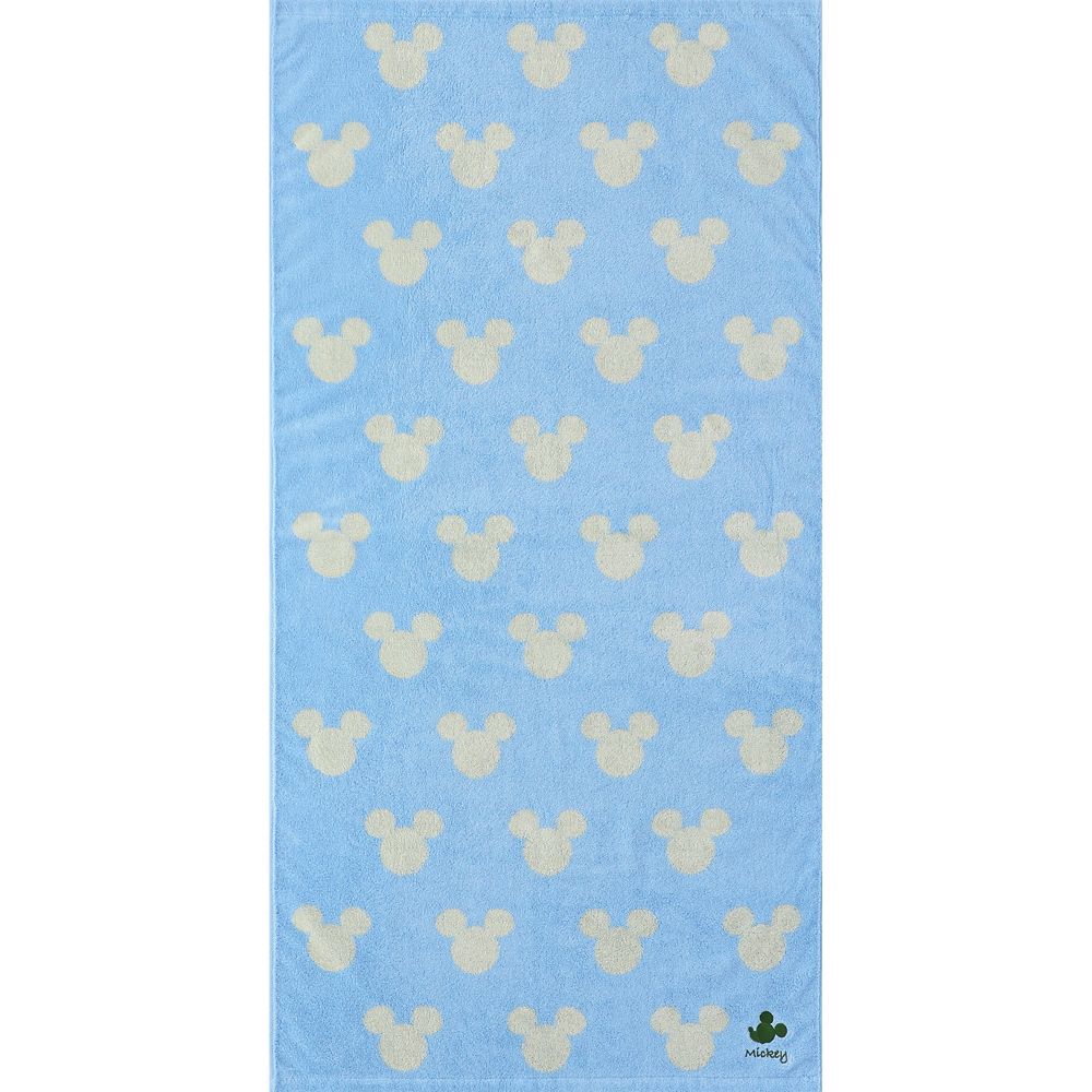 ミッキー バスタオル キャンディ ブルー