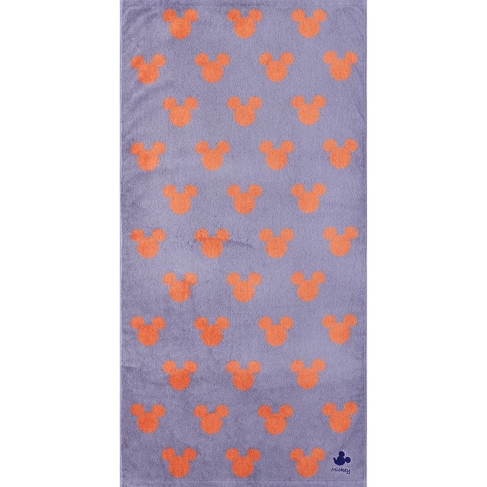 ミッキー  バスタオル キャンディ グレー