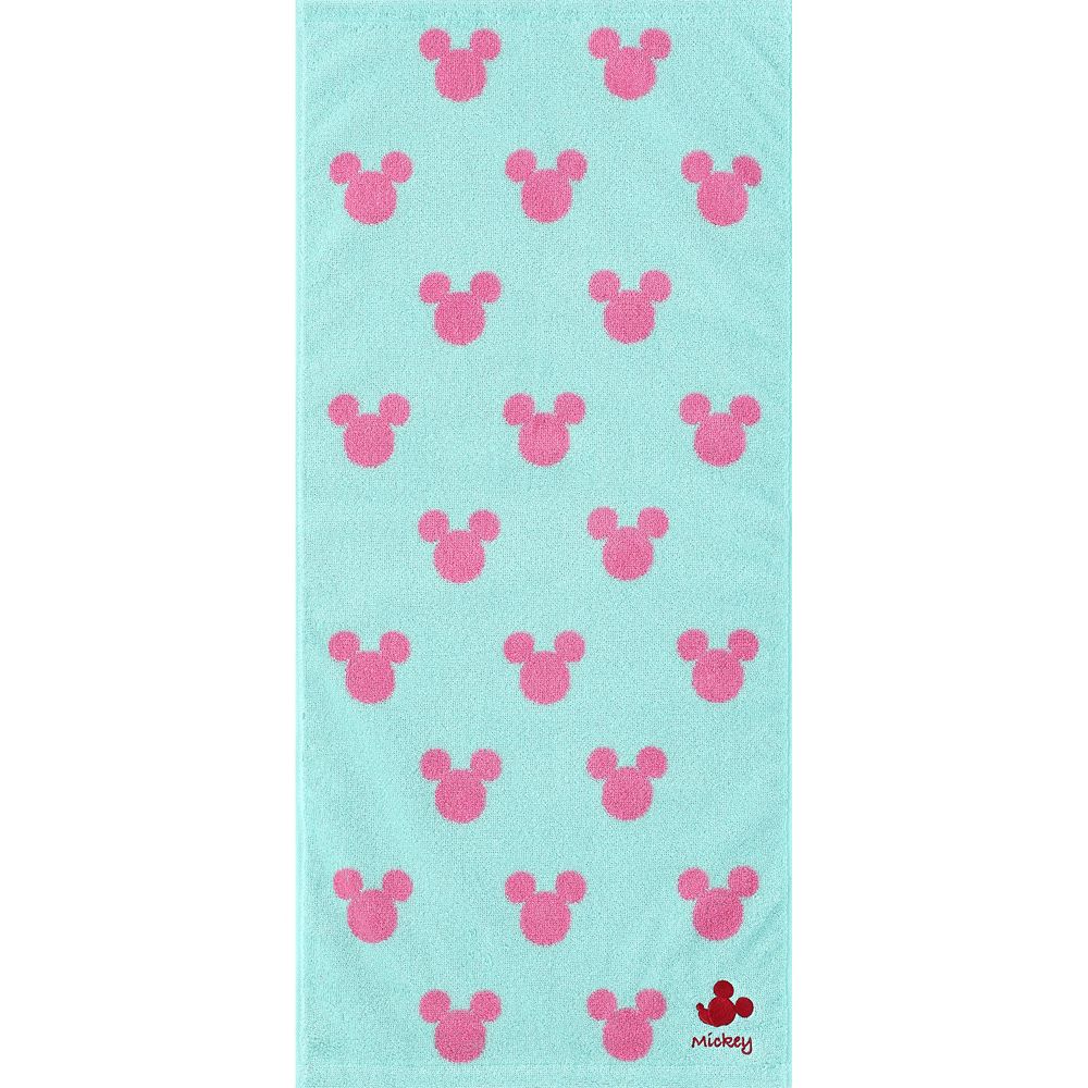 ミッキー フェイスタオル キャンディ グリーン