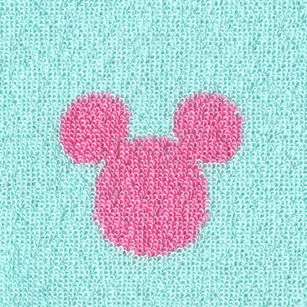 ミッキー フェイスタオル キャンディ グリーン