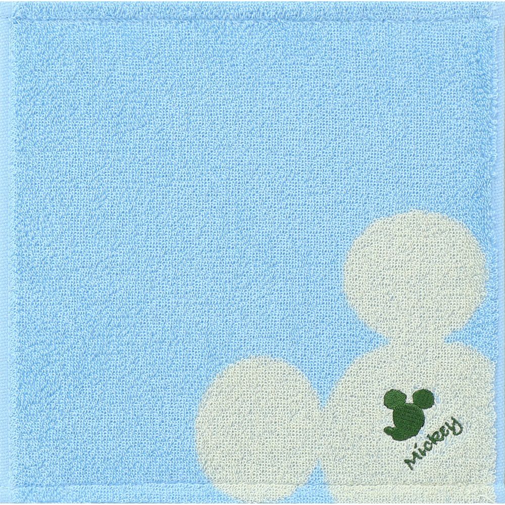 ミッキー タオルハンカチ キャンディ ブルー