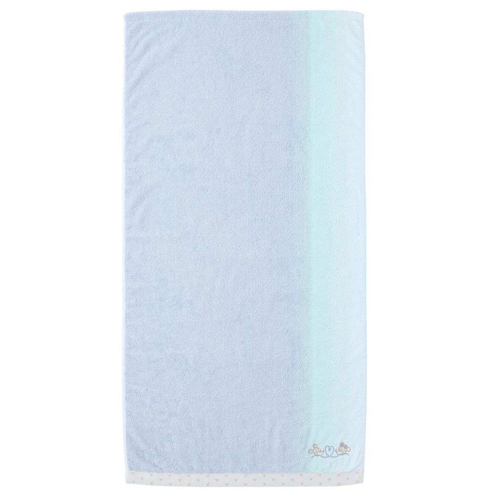 ミッキー&ミニー バスタオル スィートペア ブルー