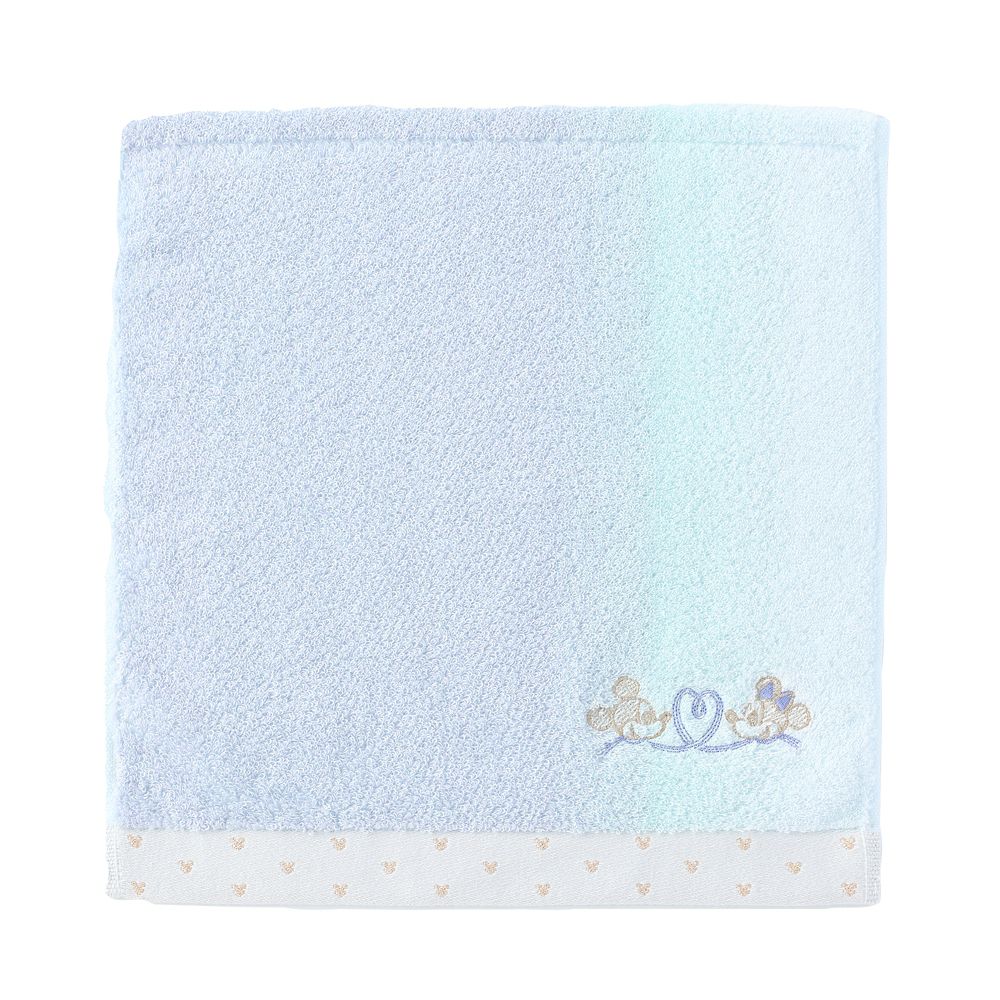 ミッキー&ミニー ゲストタオル スィートペア ブルー