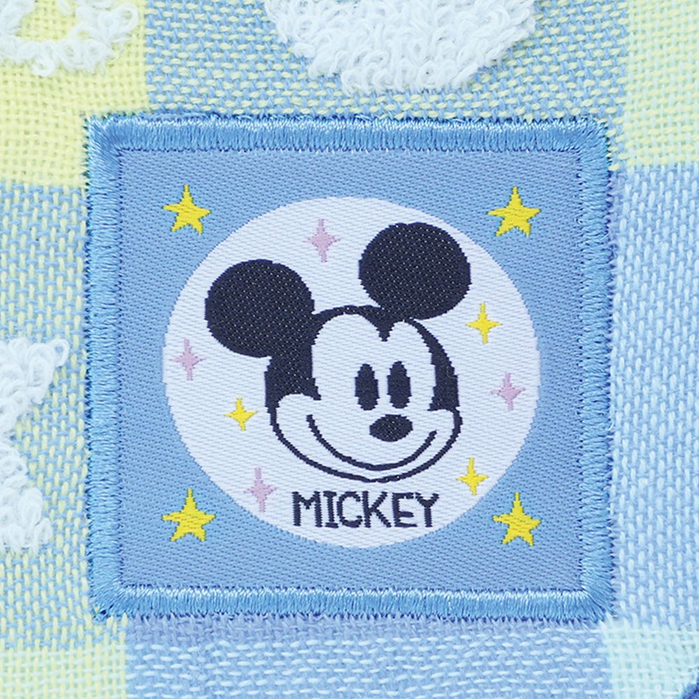 ミッキー 片面ガーゼゲストタオル ポッピンチェック