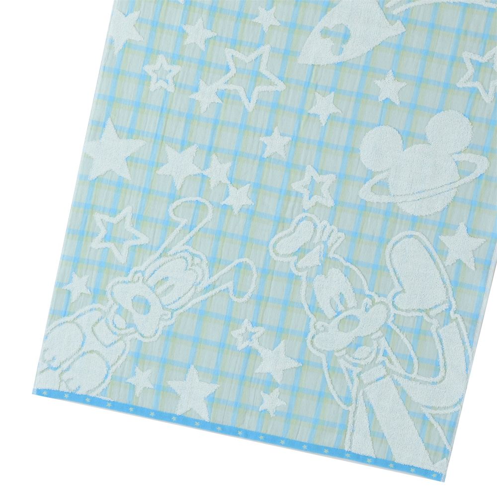 ミッキー＆フレンズ　バスタオル　ブルー