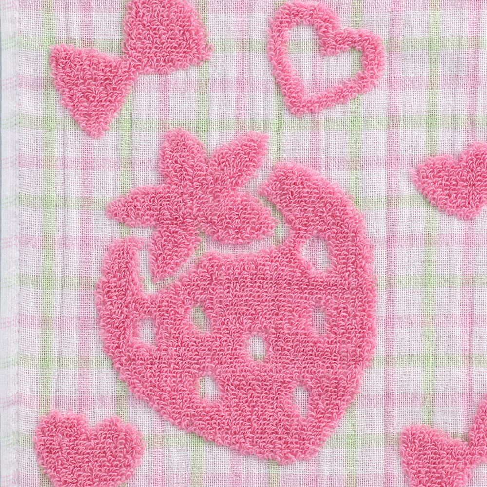 ミニーマウス ガーゼ＆パイル ゲストタオル メリーワールド ピンク