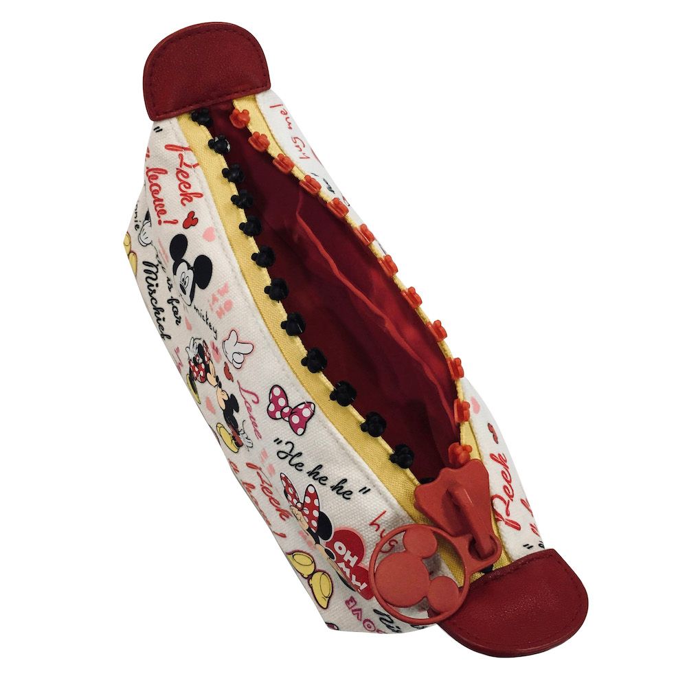 ミッキー ペンポーチ・筆箱 M-ZIP シリーズ 「M-ZIP ペンポーチ赤」