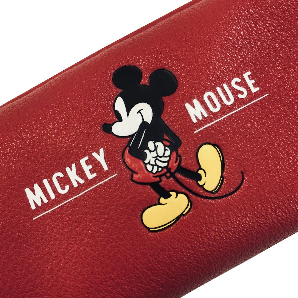 ミッキー ペンケース・筆箱 M-ZIP シリーズ 「M-ZIP ペンケース赤」