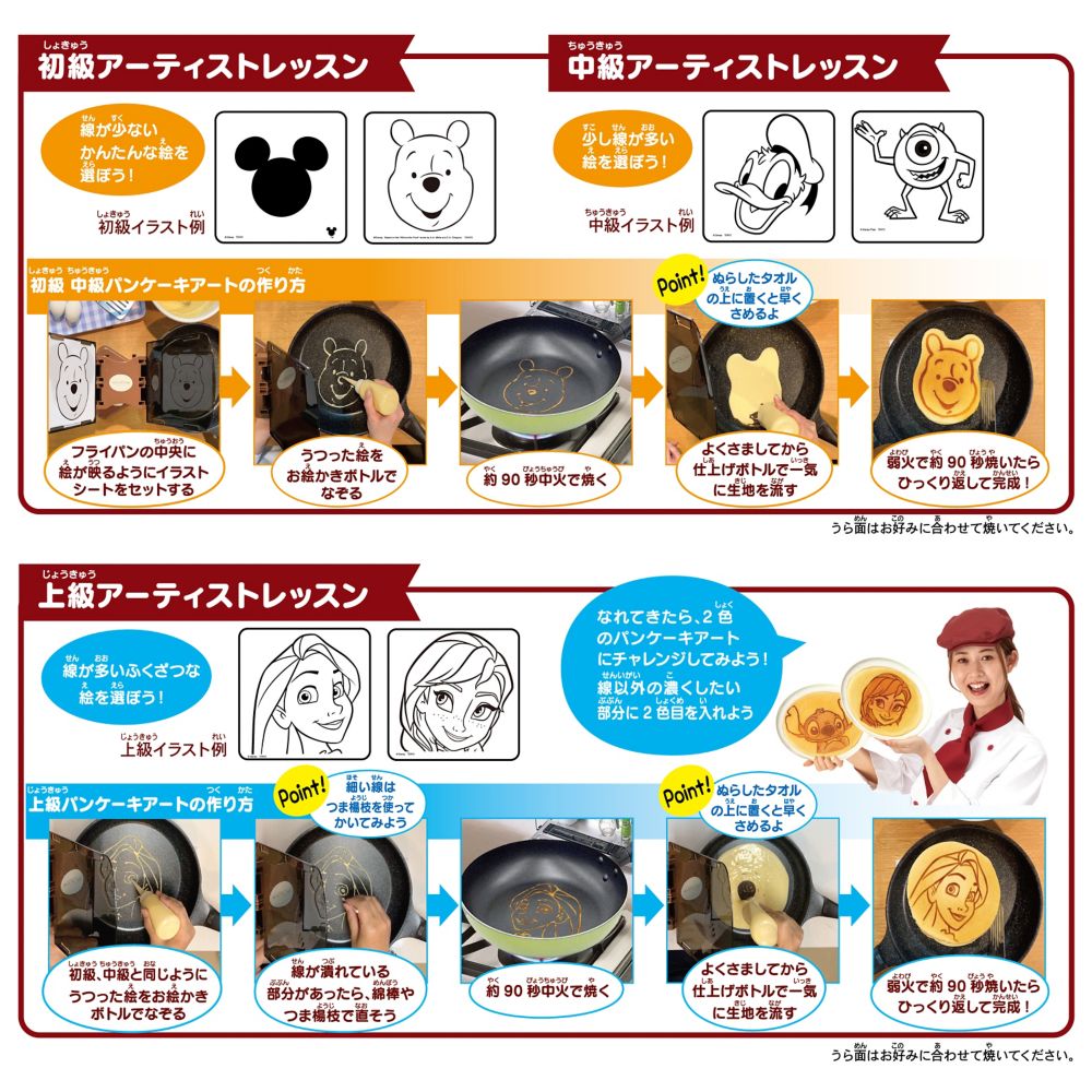 公式 ショップディズニー ディズニー ピクサーキャラクター パンケーキアーティスト