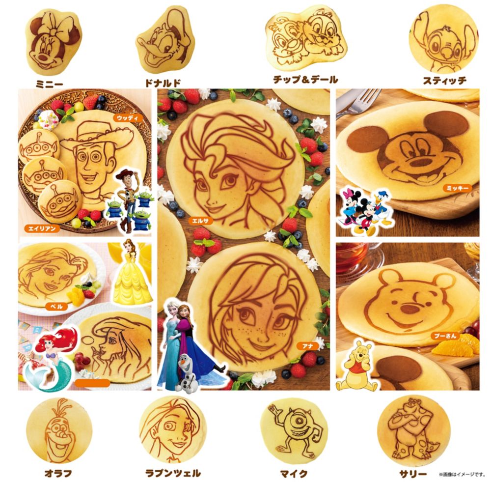 公式 ショップディズニー ディズニー ピクサーキャラクター パンケーキアーティスト