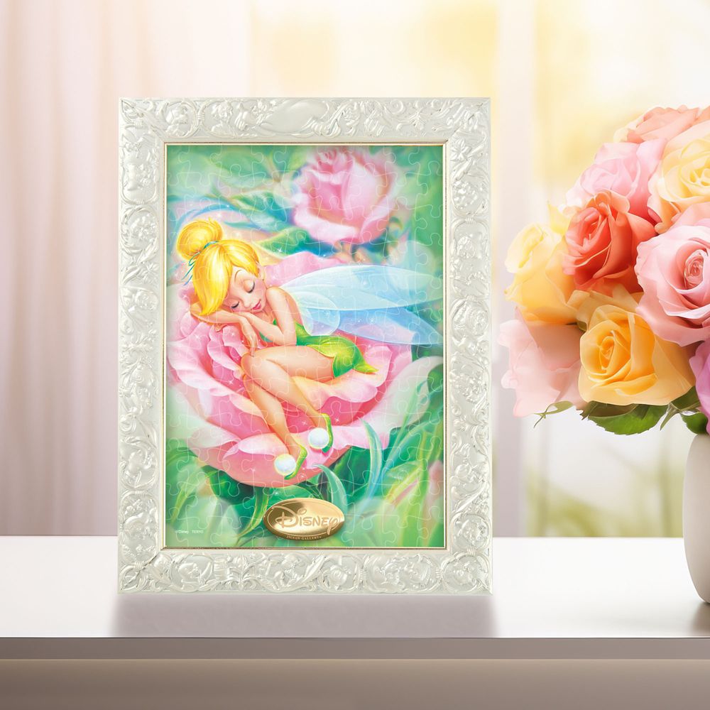 希少 ジグソーパズル ティンカーベル バラのなかでZZZ....　500ピース 公式】ディズニーストア.jp | ティンカー・ベル ジグソーパズル