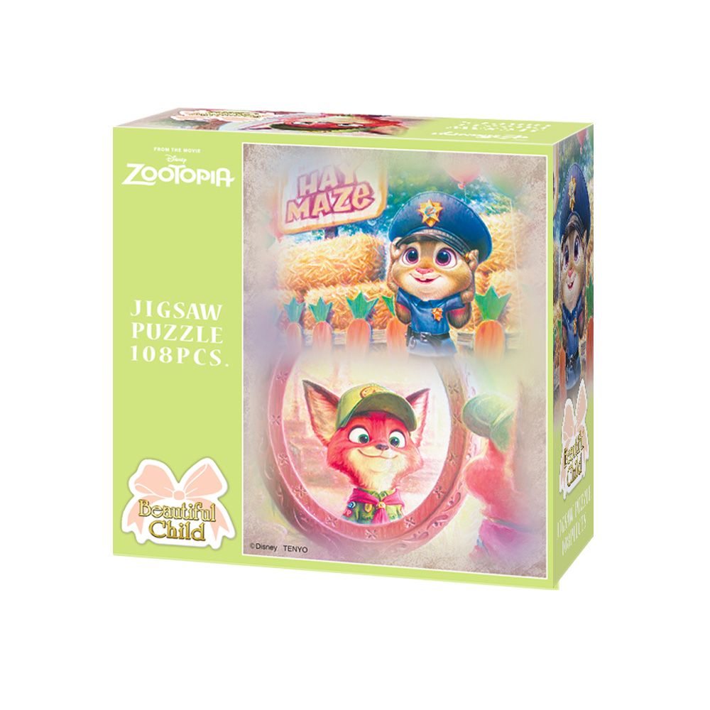 ズートピア ジグソーパズル 108ピース 「ジュディ＆ニック 〈ビューティフル チャイルド〉」