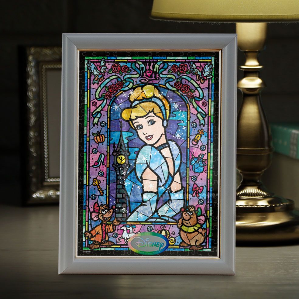 公式 ショップディズニー シンデレラ ステンドアート ジグソーパズル ぎゅっと266ピース シンデレラ ステンドグラス