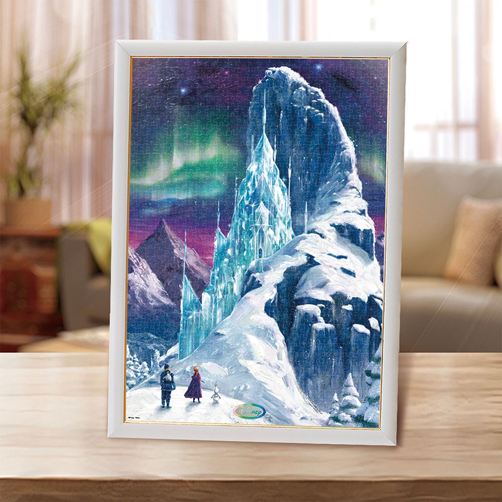 アナと雪の女王  ステンドアート ジグソーパズル 1000ピース 「氷の宮殿(アナと雪の女王）」