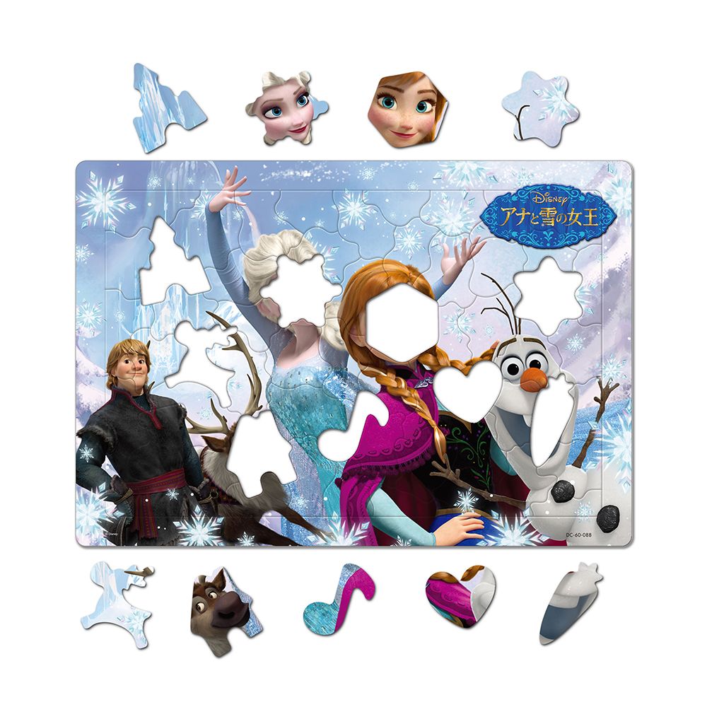 アナと雪の女王　シルエットピースチャイルドパズル　60ピース　「エルサの魔法（アナと雪の女王）」